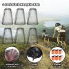 6 Packk Mosquito Covers Wearable Head Net Face Mesh Protecting Net Mosquito Fly Insects Bugs Preventing for Outdoor, Black, Regular size view 3