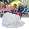 Kuuleyn Head Net Mesh, Face Neck Fly Netting,Hood From Bugs Gnats Noseeums Screen Net,Outdoor Cover Lightweight Portable Foldable Head Net for Outdoor Camping Home(blue) view 2