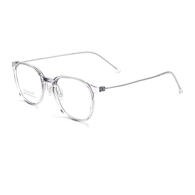 PARWANA Round Computer Readers Classic Anti Blue Light Reading Glasses Fatigue Relieve Flat Light Mirror Presbyopic Glasses (Color : Clear-blue, Size : +0.00)