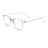 PARWANA Round Computer Readers Classic Anti Blue Light Reading Glasses Fatigue Relieve Flat Light Mirror Presbyopic Glasses (Color : Clear-blue, Size : +0.00) view 1