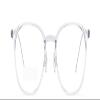 PARWANA Round Computer Readers Classic Anti Blue Light Reading Glasses Fatigue Relieve Flat Light Mirror Presbyopic Glasses (Color : Clear-blue, Size : +0.00) view 2