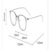 PARWANA Round Computer Readers Classic Anti Blue Light Reading Glasses Fatigue Relieve Flat Light Mirror Presbyopic Glasses (Color : Clear-blue, Size : +0.00) view 3