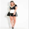 ODITE latex maid dress Latex Dress for Women(Custom made,XL) view 2