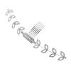 FRCOLOR Adjustable Ear Strap Buckle with Rhinestone Comb White Strap Extender for Ear Pain Relief for Daily Use view 1