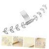 FRCOLOR Adjustable Ear Strap Buckle with Rhinestone Comb White Strap Extender for Ear Pain Relief for Daily Use view 3