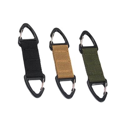 GOOHOCHY 3pcs Mask Hook and Buckle Set Nylon Anti-Slip Ear Strap Extenders Backpack Hanging Buckles for Outdoor, Cycling, Hiking in Black, Green, Khaki