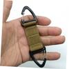 GOOHOCHY 3pcs Mask Hook and Buckle Set Nylon Anti-Slip Ear Strap Extenders Backpack Hanging Buckles for Outdoor, Cycling, Hiking in Black, Green, Khaki view 3