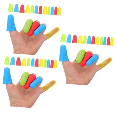 minkissy 3sets Multi-Function Finger Protectors Wear-Resistant Finger Covers for Kitchen Gardening Craft 12pcs*3