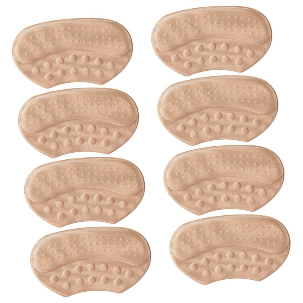 minkissy 4sets High Heel Cushion Pads for Big Shoes Breathable Heel Grips Adhesive Insoles for Women 4pairs*4