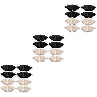 minkissy 3sets High Heel Cushion Pads for Women Comfortable Wear-Resistant Breathable Reusable Heel Protector for Shoes 4pairs*3