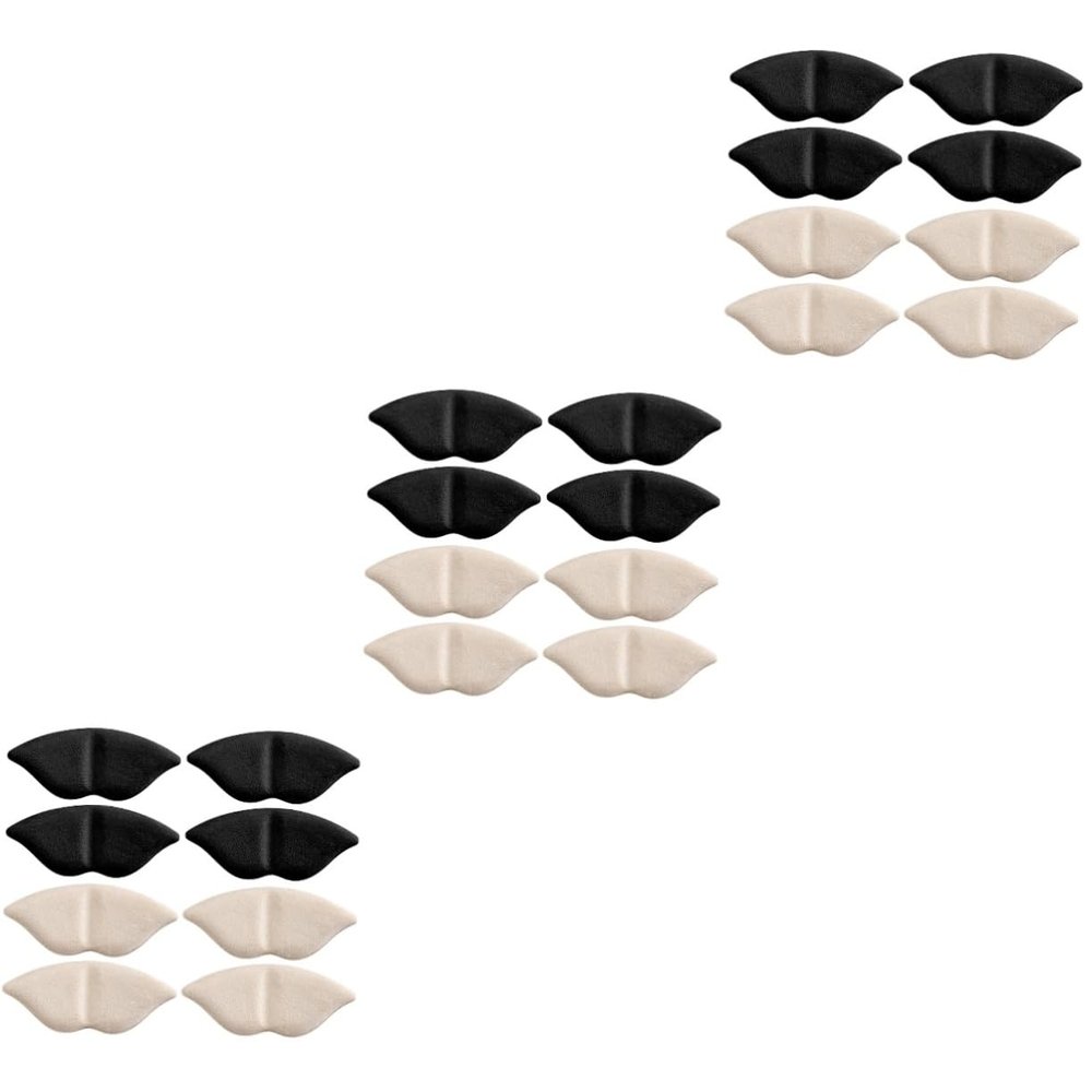 minkissy 3sets High Heel Cushion Pads for Women Comfortable Wear-Resistant Breathable Reusable Heel Protector for Shoes 4pairs*3