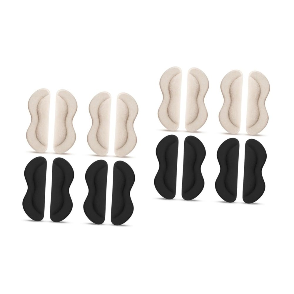 minkissy 2sets Adhesive Heel Patches Heel Liner Pads for Shoes Comfortable and Odor-Resistant Grips 4pairs*2