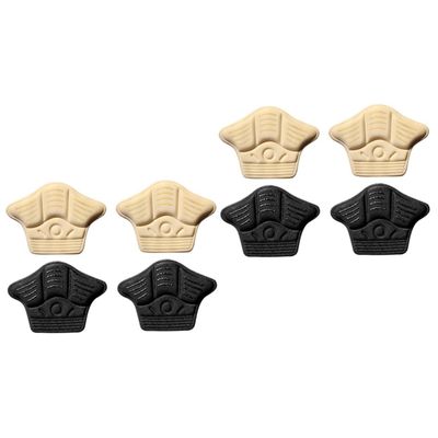 minkissy 2sets Men's Heel Cushion Inserts Shock Absorption Breathable Heel Pad Non-Slip Protectors for Shoes 2pairs*2