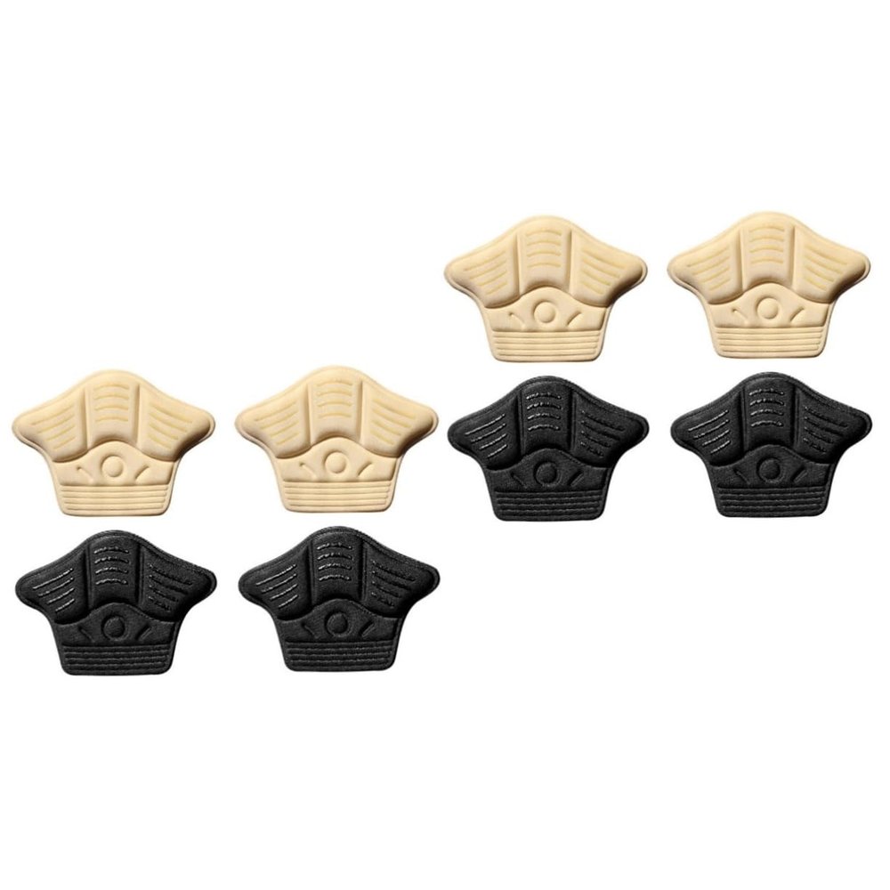 minkissy 2sets Men's Heel Cushion Inserts Shock Absorption Breathable Heel Pad Non-Slip Protectors for Shoes 2pairs*2