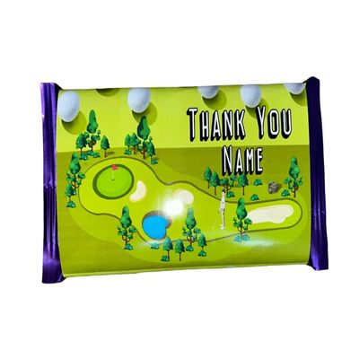 Personalised Golf Chocolate Bar- Thank You