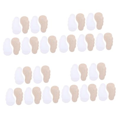 minkissy 4sets Shoe Grip Inserts High Heel Half Insoles Heel Pads Shoes Half Cushion Comfortable Protection 5pairs*4