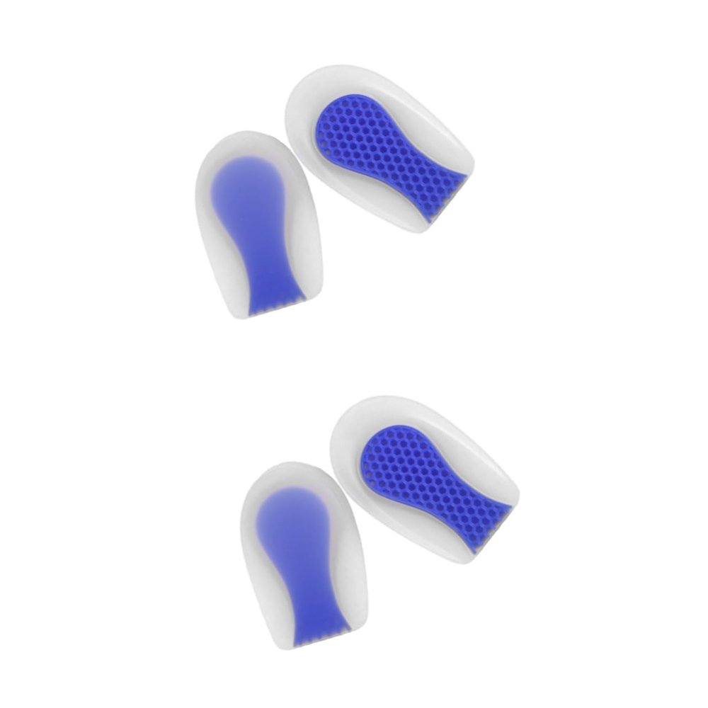 minkissy 2pairs High-Heel Cushion Inserts Silicone Insoles for Men Half Insole Comfortable Heel Pads Portable U-Shaped Shoe Inserts