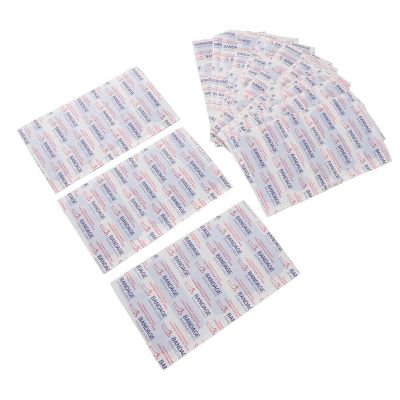 100 Count Metal Detectable Blue Fabric Adhesive Bandages Waterproof High Visibility Blue Detectable Plasters for Food Service