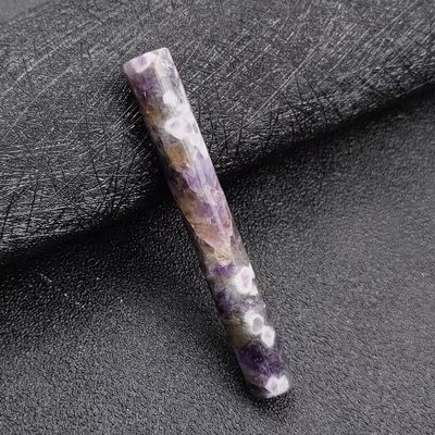 75mm Massage Roller Gemstone Gem Natural Mixed Quartz Crystals Cylinder for Stone Mineral Specimen (3 1pcs)