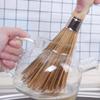 AGONEIR Bamboo Brush Brush Wooden Dish Brush Long Handle Wok Cleaning Brush Dish Brush Kitchen Tool For Home Restaurant Brush With Handle Bamboo Scrubber Wood Dish view 4