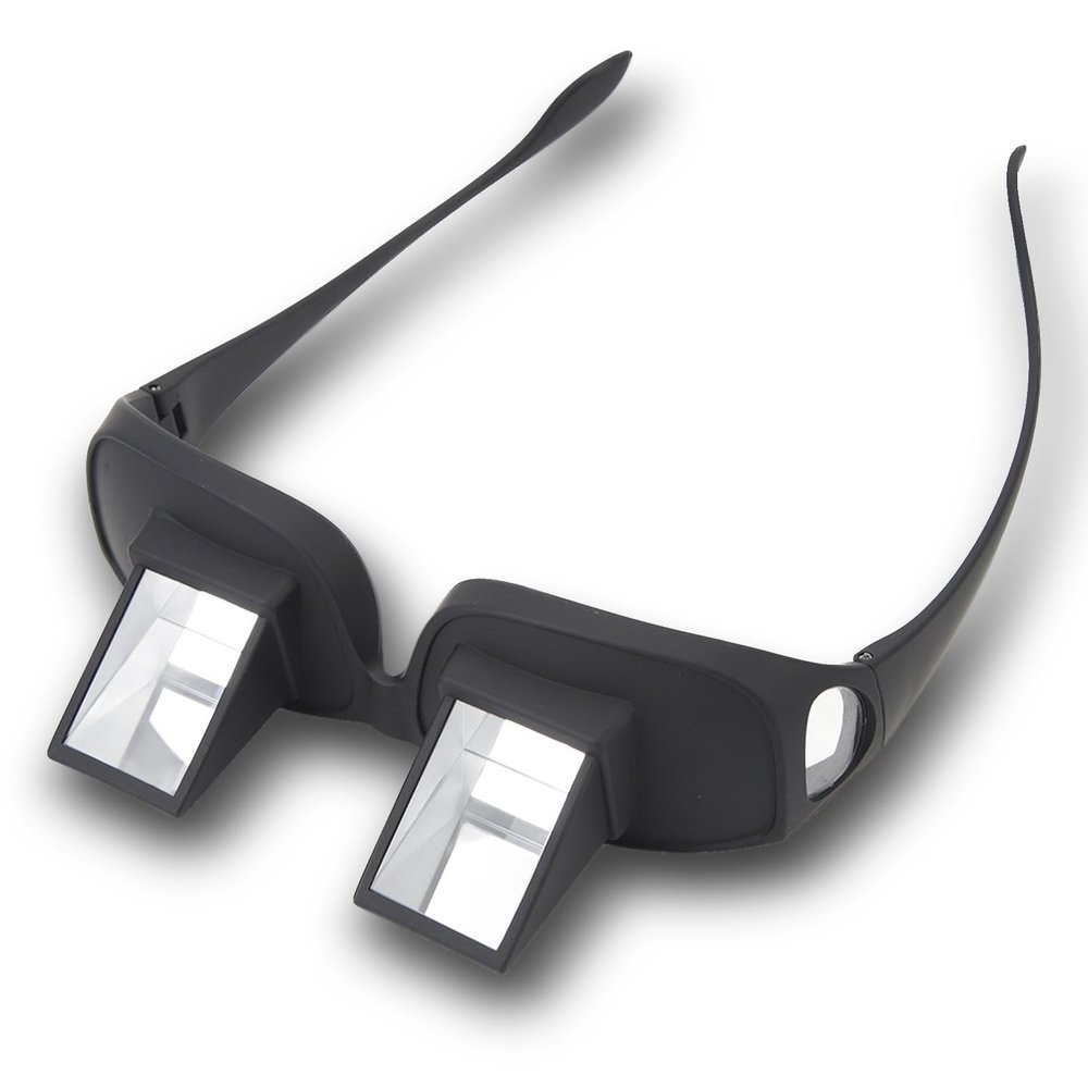 Lazy Glasses, 90 Degree Reading Glasses Horizontal Prism Glasses for Lying Down Reading Glasses and Watching TV Glasses on Bed Upside Down Goggles