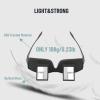 Lazy Glasses, 90 Degree Reading Glasses Horizontal Prism Glasses for Lying Down Reading Glasses and Watching TV Glasses on Bed Upside Down Goggles view 4
