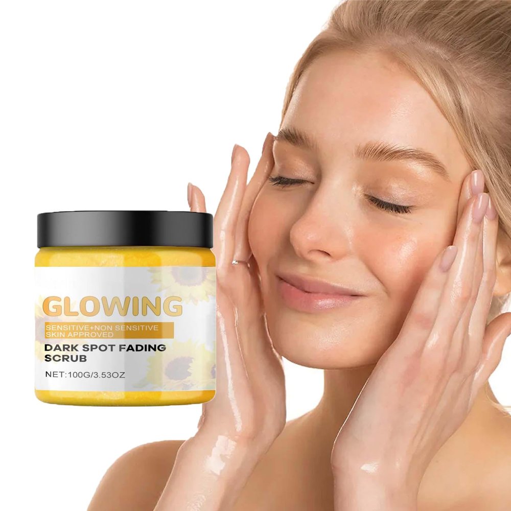 3 in 1 Turmeric Glow Combo Skincare Set, Glow Combo Skincare Set, Turmeric Glow Face Wash, Turmeric Glow Scrub and Turmeric Glow Cream for Dark Spot, Exfoliates and Hydrates the Skin (A)