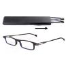 OKH Blue Light Blocking Ultra Thin Lightweight Reading Glasses Women Men Anti Eyestrain Compact Readers with Portable Stretchable Flat Case Black +2.0 view 1