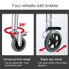 Wheeled Walking Frame, Height Adjustable Walker with Armrest Pads and Wheels, Foldable Rehabilitation Auxiliary Mobility Aids for Elderly Disabled,C Star of Light view 2