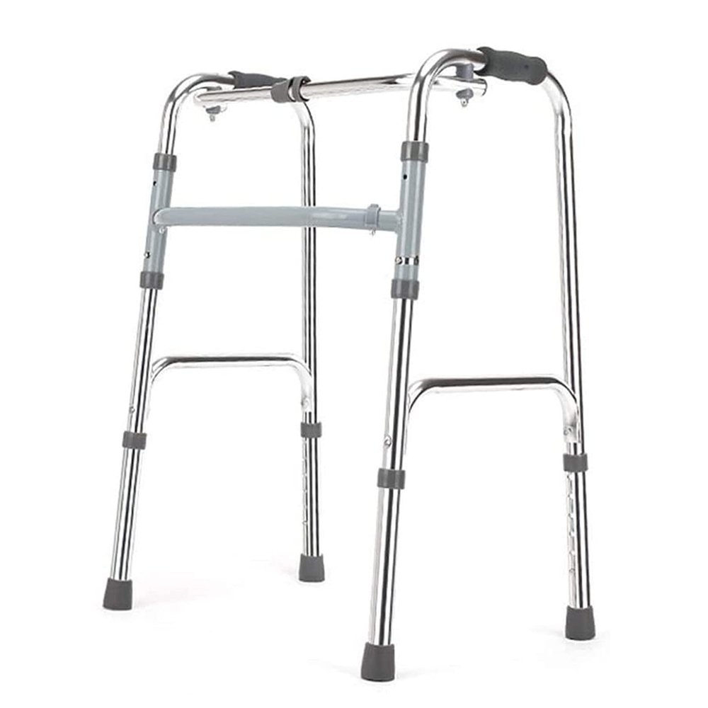 Case Walker Folding for Seniors,Ultra Narrow Folding Walking Frame, Lightweight Elderly Medical Walking Mobility Aid- Adjustable Height Star of Light