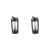 Adoorniequea 2 set Electric Protein Shaker Bottle Portable Mixer Cup for Milk Milkshakes Coffee black, 20x9.2x9.2 cm view 1