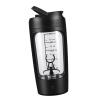 Adoorniequea 2 set Electric Protein Shaker Bottle Portable Mixer Cup for Milk Milkshakes Coffee black, 20x9.2x9.2 cm view 3