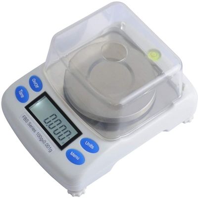 0.001g Precise Jewelry Diamond Scale Digital Electronic Scale Lab Analysis Balance 6 Units with LCD Jewelry Weight Carat Scale (100g/0.002g)