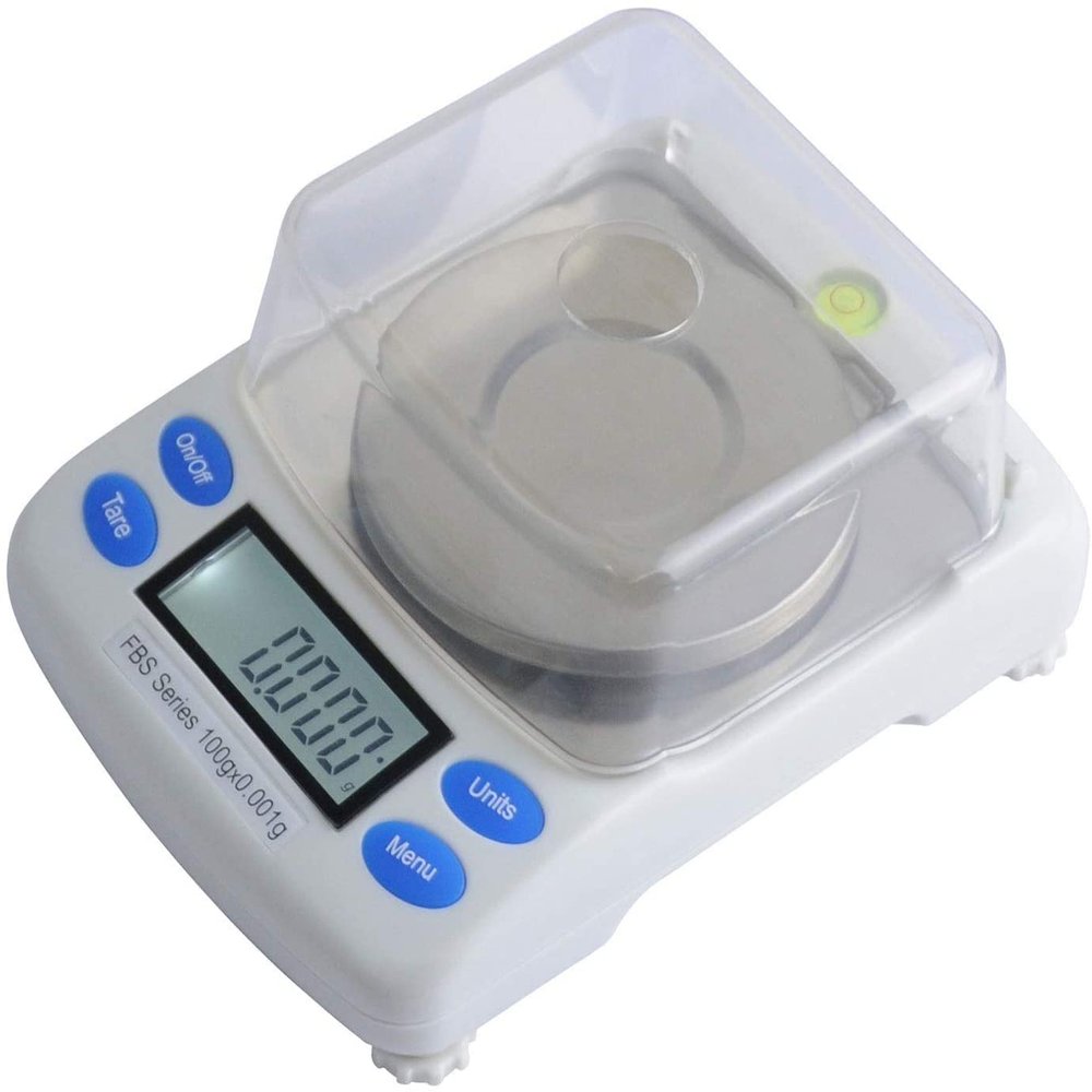 0.001g Precise Jewelry Diamond Scale Digital Electronic Scale Lab Analysis Balance 6 Units with LCD Jewelry Weight Carat Scale (100g/0.002g)