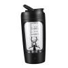 Adoorniequea Electric Protein Shaker Bottle Portable Mixer Cup for Milk Milkshakes Coffee black, 20x9.2x9.2 cm view 4