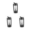 Adoorniequea 3 set Electric Protein Shaker Bottle Portable Mixer Cup for Milk Milkshakes Coffee black, 20x9.2x9.2 cm view 1