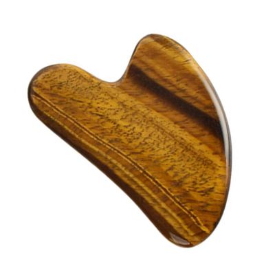 Ipetboom Dolphin Scraping Board Tiger's Eye Stone Guasha Tool for Home Massage Practical Scraping Plate Massage Tool Light Material