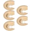 5PCS Semicircular Oscillating Saw Blades, Oscillating Tool Blades, Wear Resistant Cutting Surfaces Electrophoresis Oscillating Tool for Sanding, Treating Putty view 1