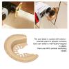 5PCS Semicircular Oscillating Saw Blades, Oscillating Tool Blades, Wear Resistant Cutting Surfaces Electrophoresis Oscillating Tool for Sanding, Treating Putty view 2