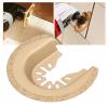 5PCS Semicircular Oscillating Saw Blades, Oscillating Tool Blades, Wear Resistant Cutting Surfaces Electrophoresis Oscillating Tool for Sanding, Treating Putty view 4