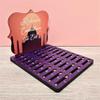 Personalised Chocolate Coin Eid Countdown Calendar, Fancy Plaque Design, Suitable for Various Coin Brands, Ideal Ramadan Gift, Size 130mm x 145mm x 140mm (Eid Pink and Purple) view 3