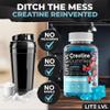 LITE LVL - 60 x Mixed Berry Flavoured Creatine Gummies 4000mg - Creatine Monohydrate Gummies view 4