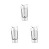 Adoorniequea 3 set Electric Protein Shaker Bottle Portable Mixer Cup for Milk Milkshakes Coffee white, 20x9.2x9.2 cm view 1