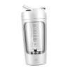 Adoorniequea 2 set Electric Protein Shaker Bottle Portable Mixer Cup for Milk Milkshakes Coffee white, 20x9.2x9.2 cm view 4