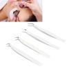 4Pcs Eyelash Extension Tweezers, Stainless Steel Lash Tweezers for Eyelash Extensions with Storage Box Fiber Tip Lash Tweezers Professional Precise Eyelash Tweezers for Home Salon view 3
