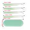 4Pcs Eyelash Extension Tweezers, Stainless Steel Lash Tweezers for Eyelash Extensions with Storage Box, Multifunctional Precise Eyelash Tweezers for Home Salon(Green) view 2