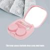 Healeved 2 Pack Travel Case Box for Circle Glasses Durable Plastic Leakproof Design view 3