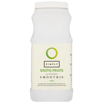 Simply Exotic Fruits Smoothie, Vegan Blendable Concentrated Smoothie Mix Made with Real Fruit Puree (1 Litre)