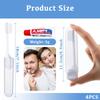LFCFBH Mini Travel Toothbrush and Toothpaste Set of 4, Portable and Foldable view 2