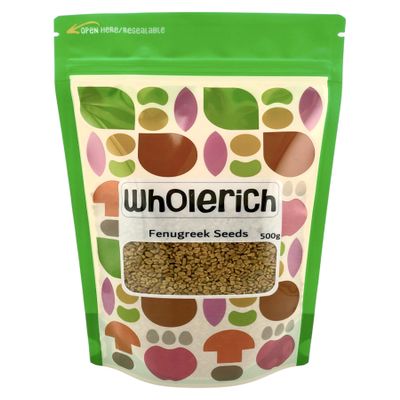 Fenugreek (Methi) Seeds Whole 500g - Wholerich Foods